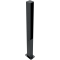 Ornamental bollard | square steel tube 70 x 70 mm | series 4073B | stationary, to be fixed by plugswith base plate 100 x 150 mm